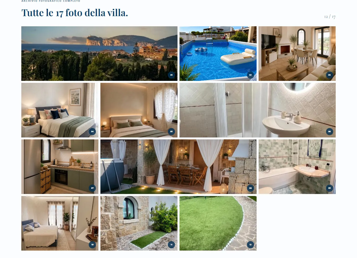 L'archivio fotografico della villa